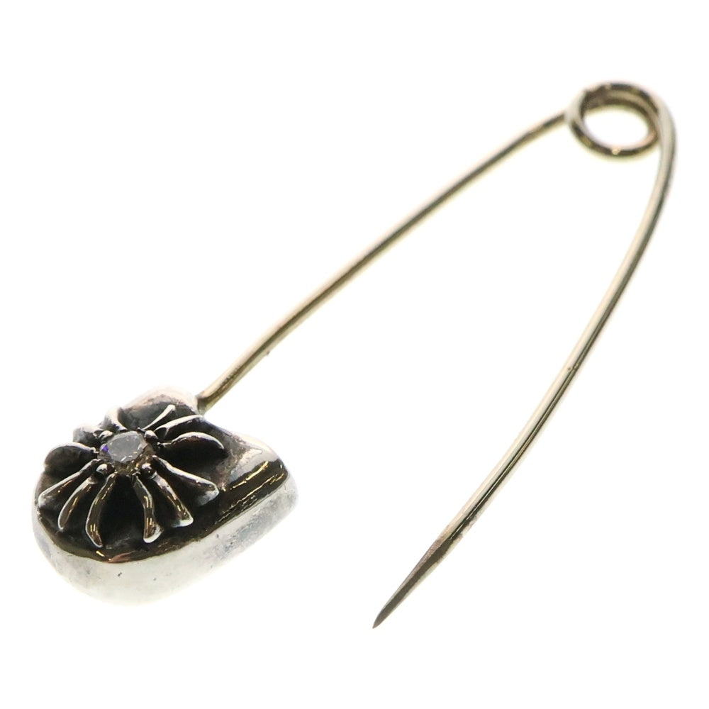 CHROME HEARTS(クロムハーツ) SAFETY PIN SM 1DIA スモールセーフティピン 1ダイヤ ペンダントトップ シルバー
