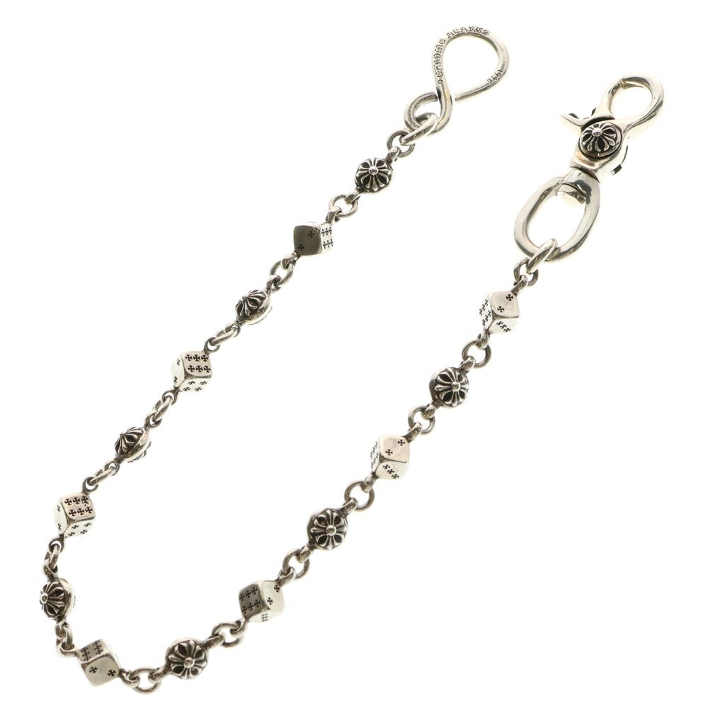 CHROME HEARTS(クロムハーツ) DICE 1CRS BALL-1 1クリップダイスクロスボール ウォレットチェーン シルバー