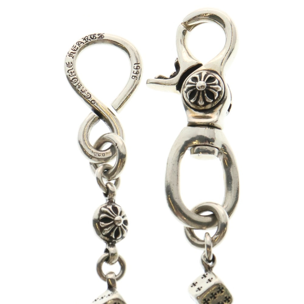 CHROME HEARTS(クロムハーツ) DICE 1CRS BALL-1 1クリップダイスクロスボール ウォレットチェーン シルバー