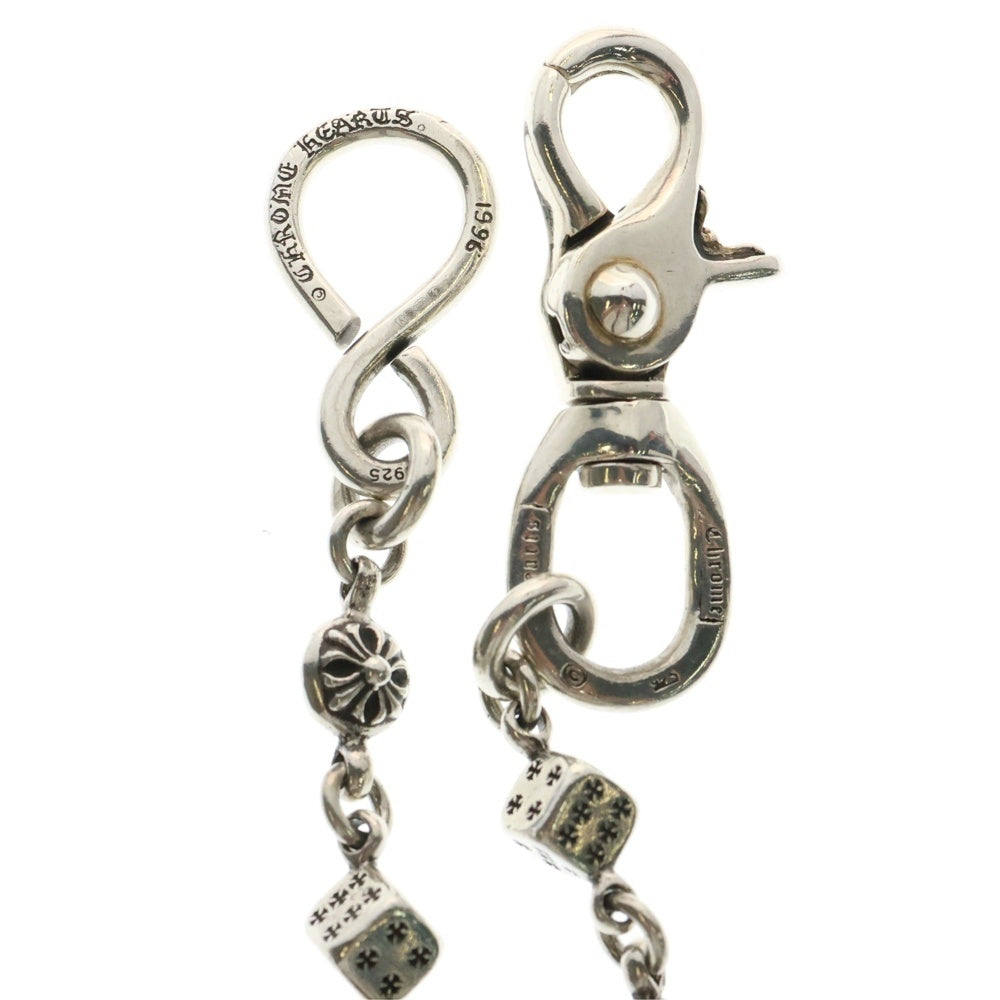 CHROME HEARTS(クロムハーツ) DICE 1CRS BALL-1 1クリップダイスクロスボール ウォレットチェーン シルバー