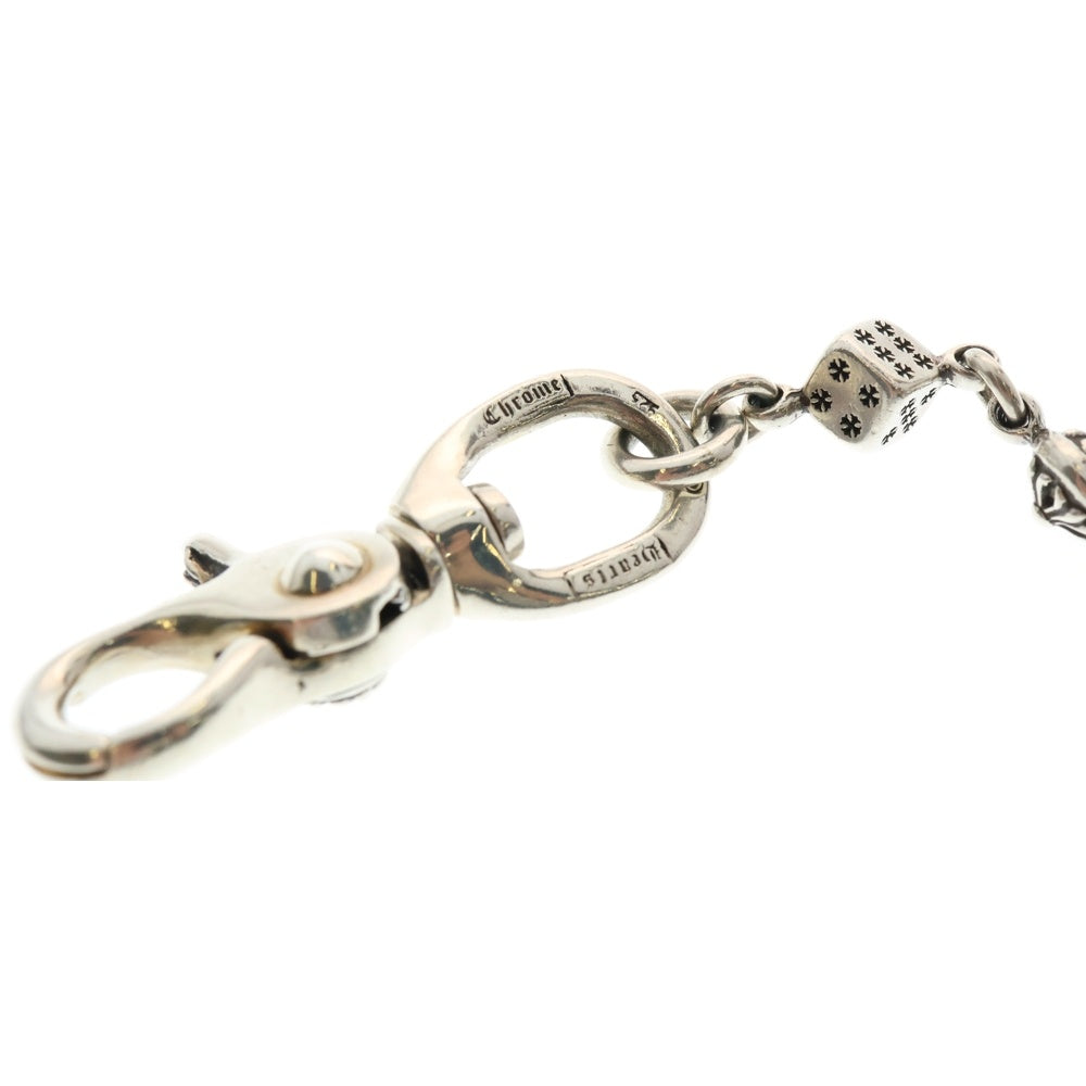CHROME HEARTS(クロムハーツ) DICE 1CRS BALL-1 1クリップダイスクロスボール ウォレットチェーン シルバー