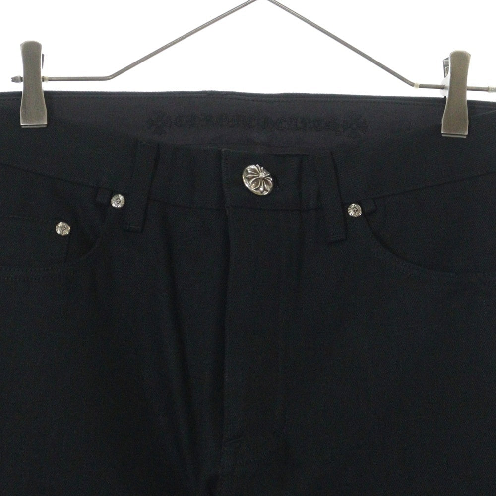 CHROME HEARTS(クロムハーツ) DMN PANTS FLEURKNEE フレアニー ワイドパンツ ブラック