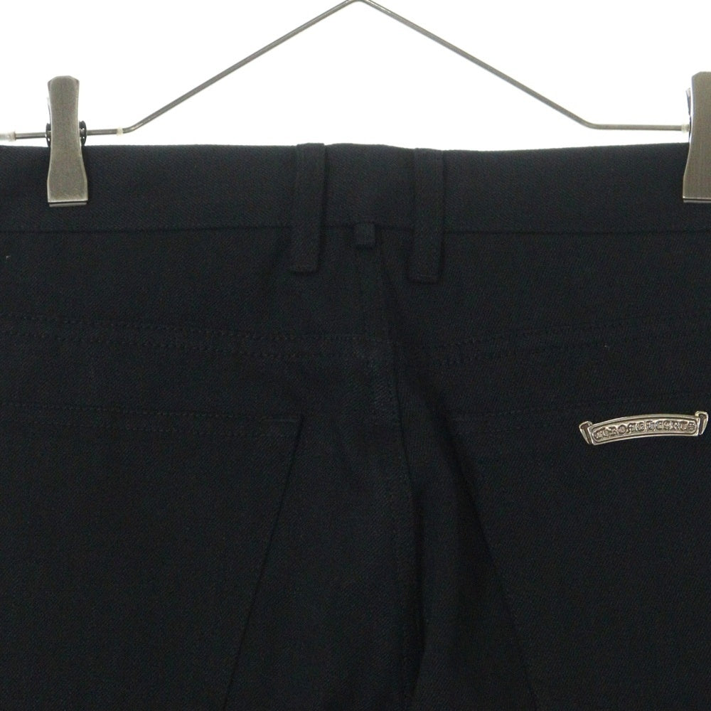 CHROME HEARTS(クロムハーツ) DMN PANTS FLEURKNEE フレアニー ワイドパンツ ブラック