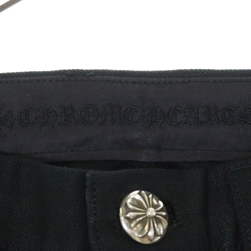 CHROME HEARTS(クロムハーツ) DMN PANTS FLEURKNEE フレアニー ワイドパンツ ブラック