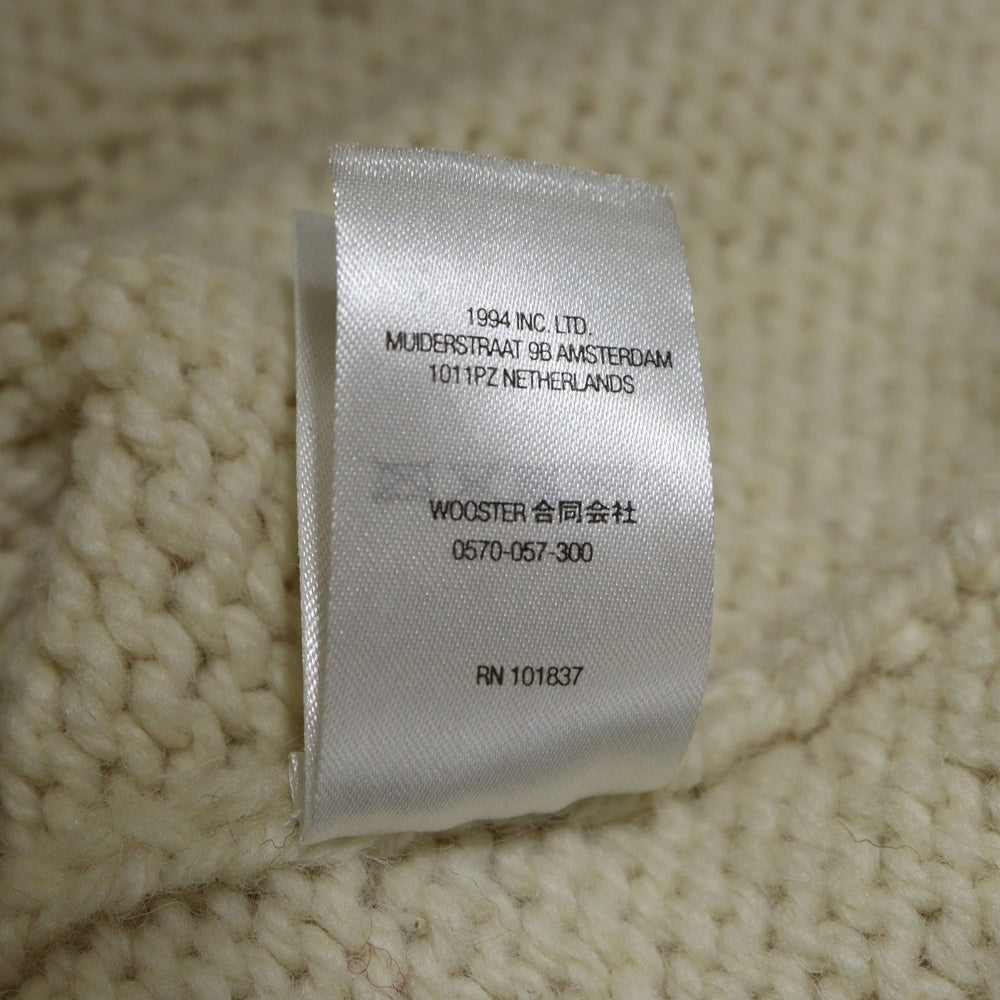 SUPREME(シュプリーム) 22AW BOX LOGO COWICHAN SWEATER ボックスロゴ カウチン ジップップニットセーター アイボリー
