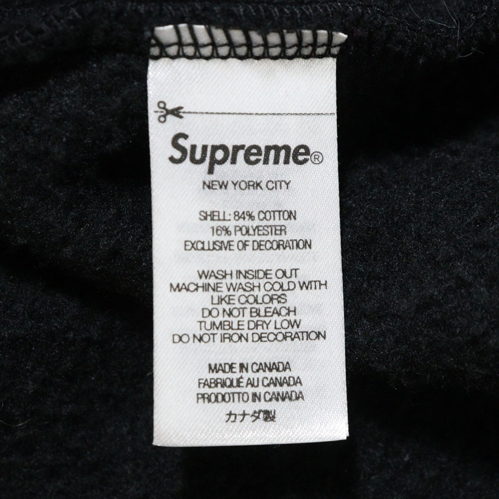 SUPREME(シュプリーム) 23SS Script Hooded Sweatshirt スクリプト フーデッド スウェットシャツ パーカー プルオーバー ブラック