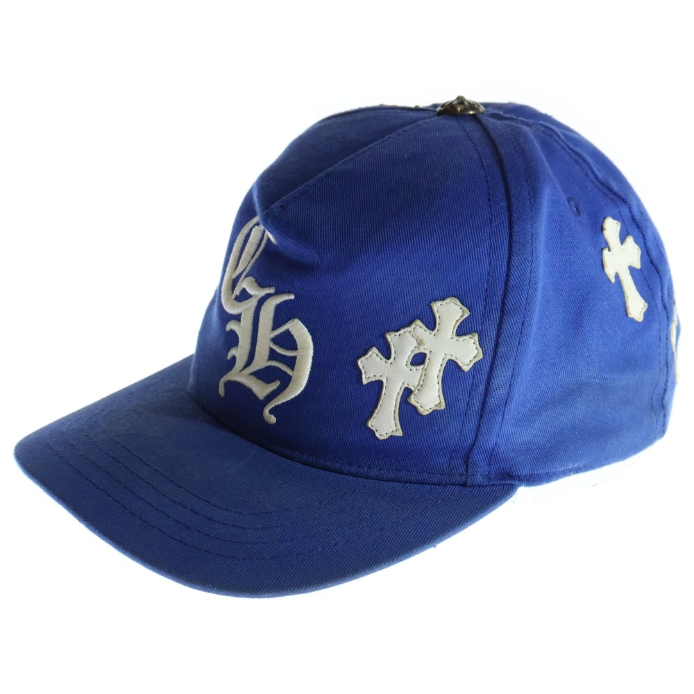 CHROME HEARTS(クロムハーツ) CH HAT クロスパッチベースボールキャップ ブルー