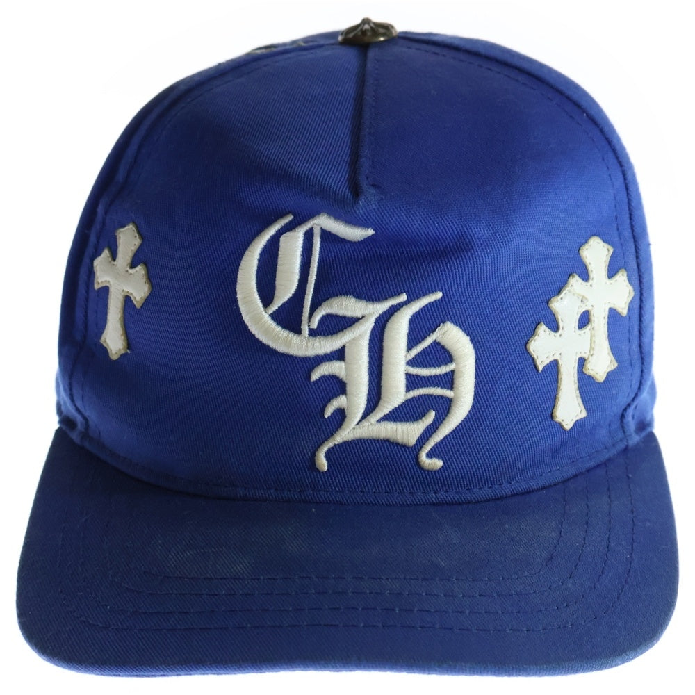 CHROME HEARTS(クロムハーツ) CH HAT クロスパッチベースボールキャップ ブルー