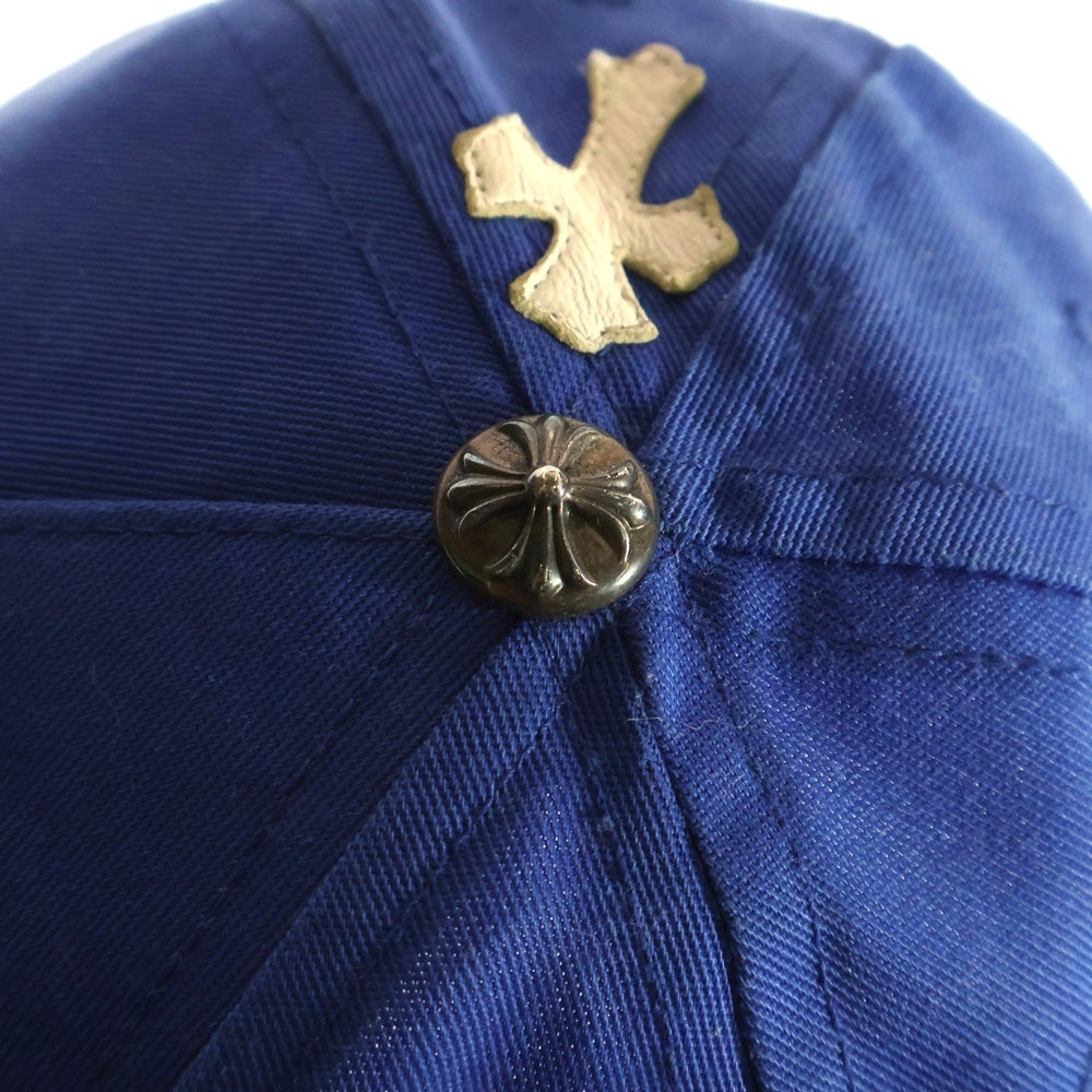 CHROME HEARTS(クロムハーツ) CH HAT クロスパッチベースボールキャップ ブルー