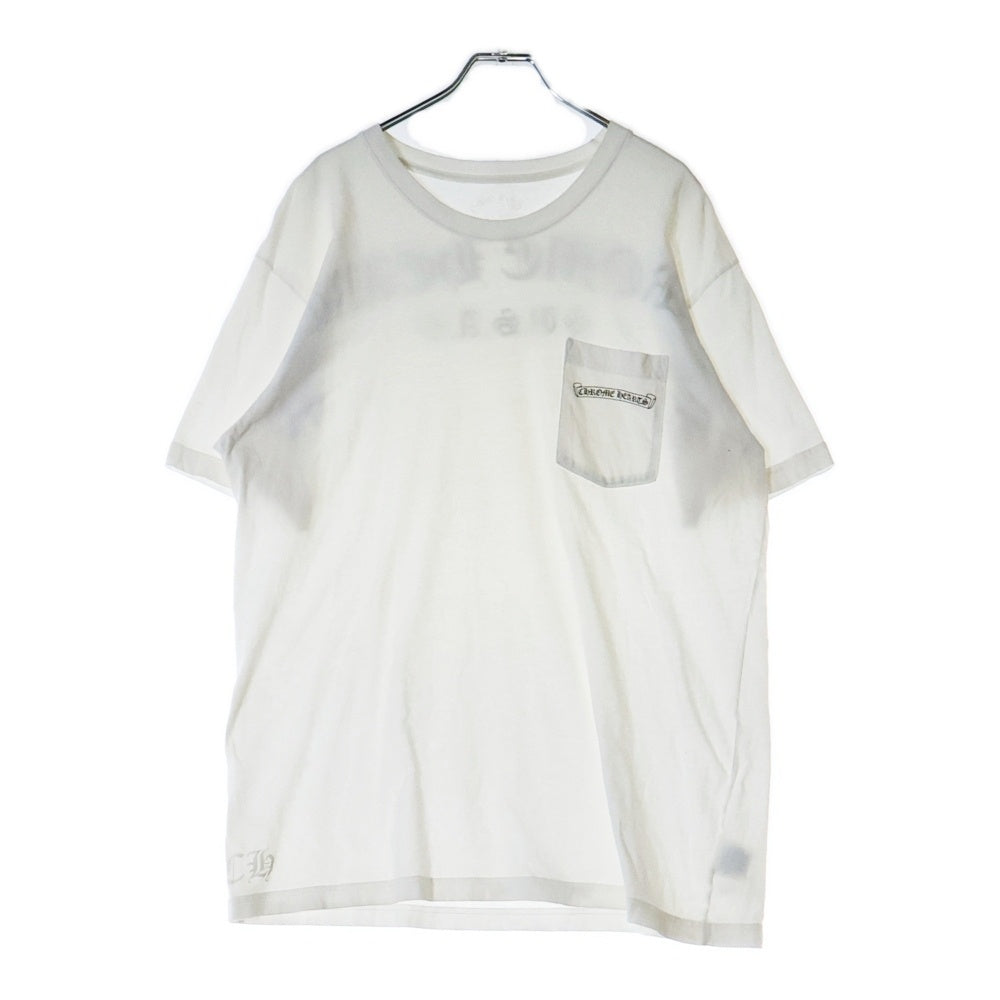 CHROME HEARTS(クロムハーツ) CH T-SHRT LTD USA スクロールラベル プリント半袖Tシャツ カットソー ホワイト