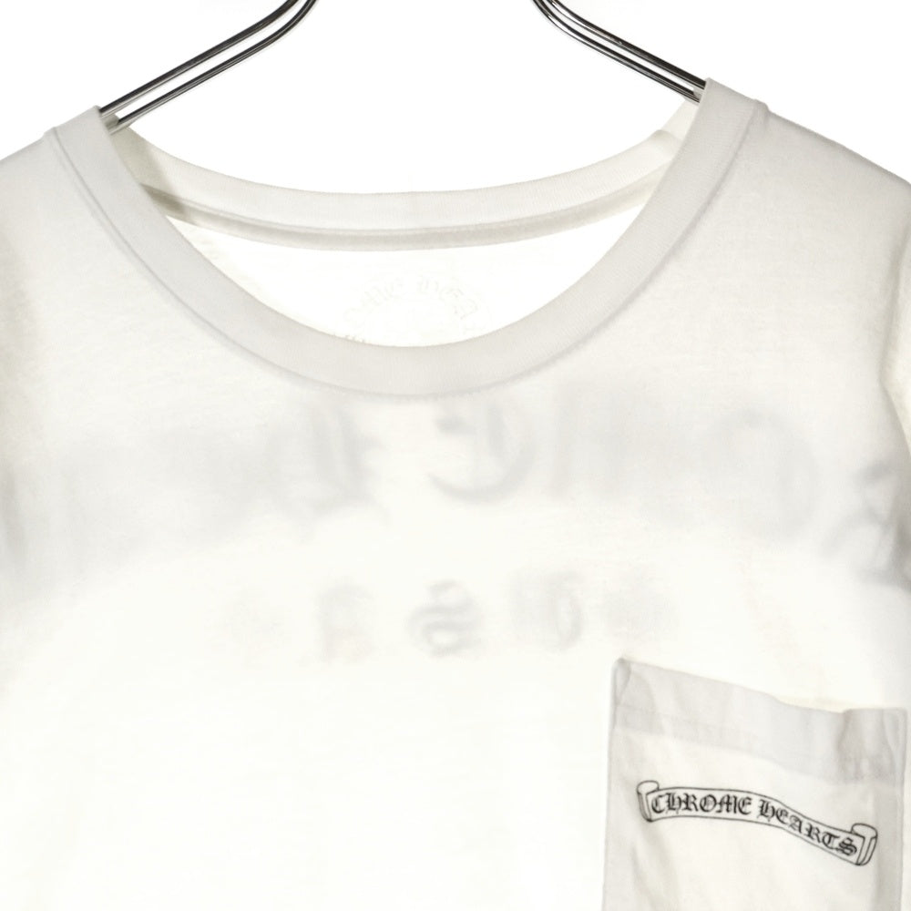 CHROME HEARTS(クロムハーツ) CH T-SHRT LTD USA スクロールラベル プリント半袖Tシャツ カットソー ホワイト
