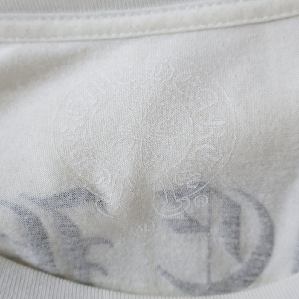 CHROME HEARTS(クロムハーツ) CH T-SHRT LTD USA スクロールラベル プリント半袖Tシャツ カットソー ホワイト