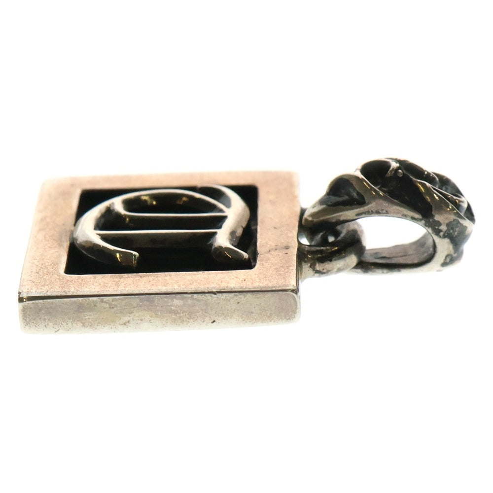 CHROME HEARTS(クロムハーツ) FRAMED LETTER BLOCK フレームドレターブロック tアルファベット シルバーネックレストップ