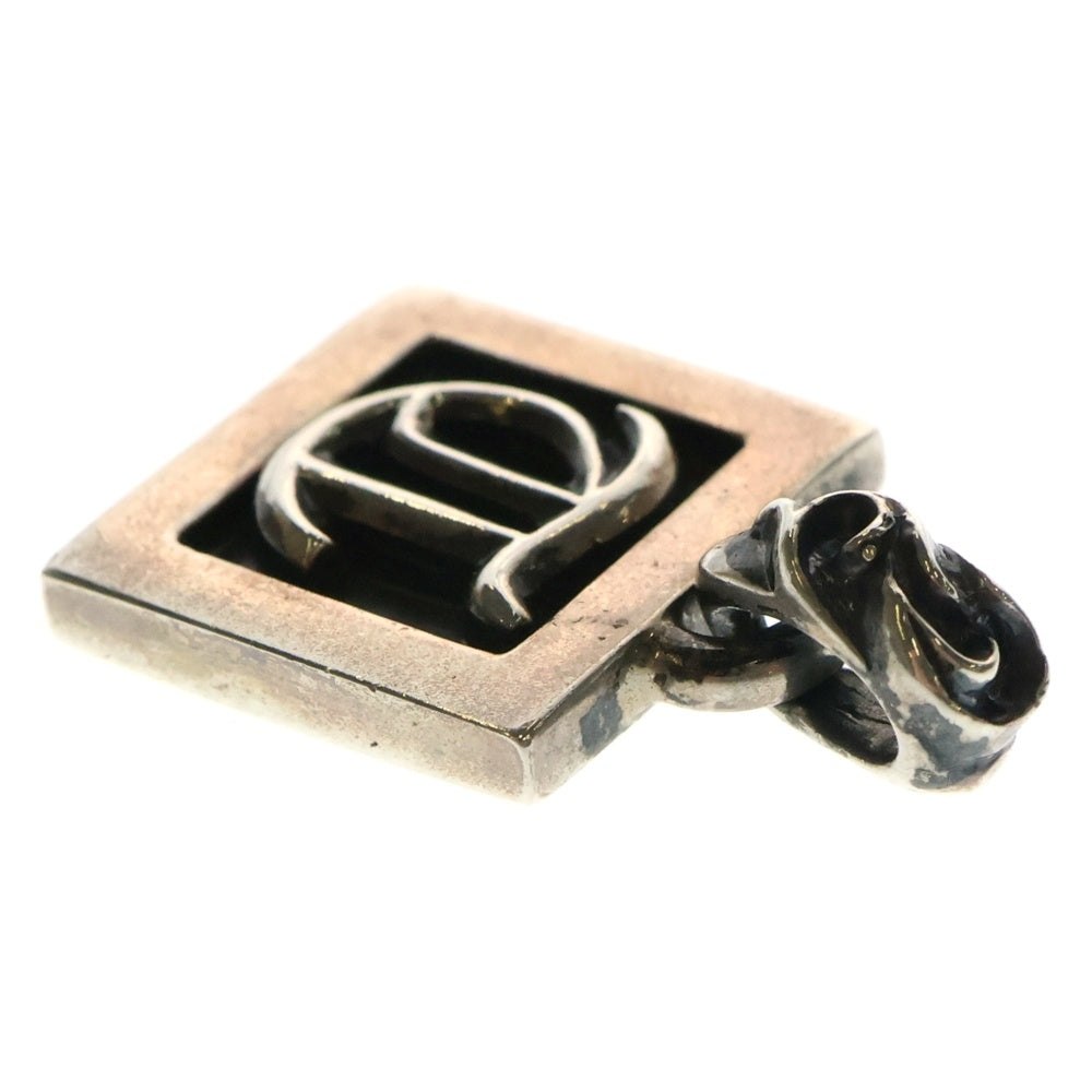 CHROME HEARTS(クロムハーツ) FRAMED LETTER BLOCK フレームドレターブロック tアルファベット シルバーネックレストップ