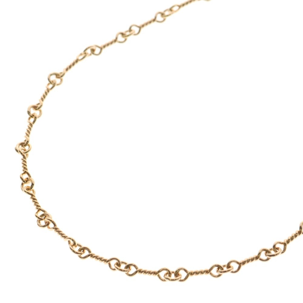 CHROME HEARTS(クロムハーツ) 22K NECKCHAIN T18 ツイストチェーンネックレス 18inch ゴールド BCA014