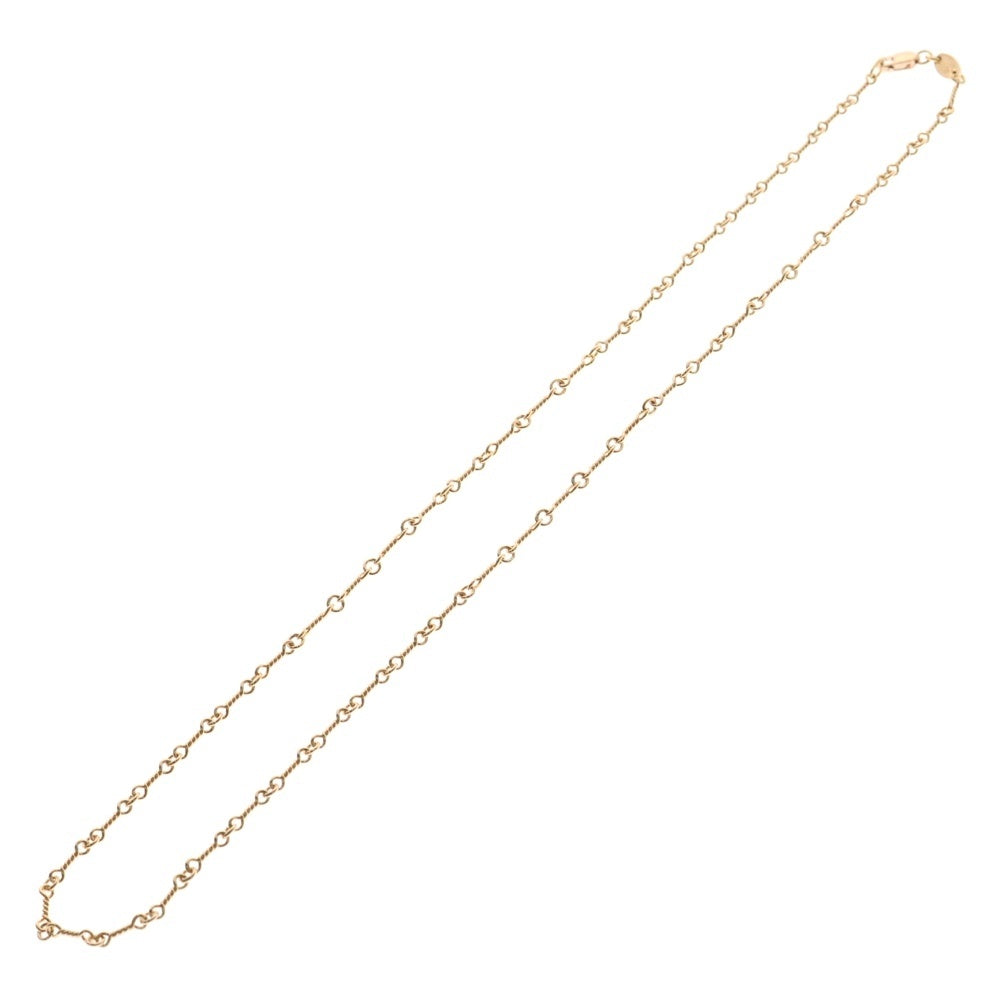 CHROME HEARTS(クロムハーツ) 22K NECKCHAIN T18 ツイストチェーンネックレス 18inch ゴールド BCA014