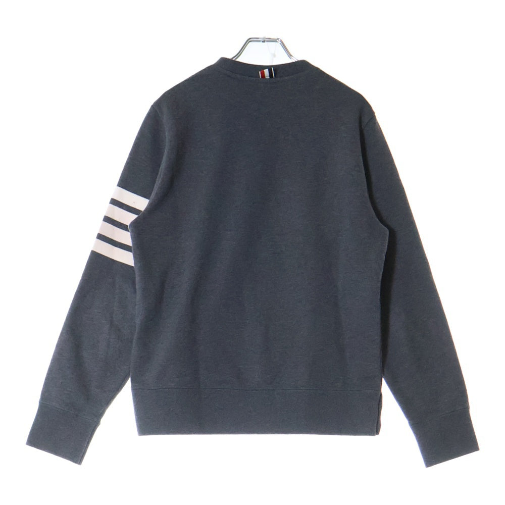 THOM BROWNE(トムブラウン) CLASSIC LOOPBACK 4-BAR MJT021H-00535-025 クルーネック 長袖トレーナー グレー