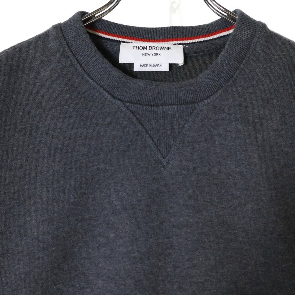 THOM BROWNE(トムブラウン) CLASSIC LOOPBACK 4-BAR MJT021H-00535-025 クルーネック 長袖トレーナー グレー