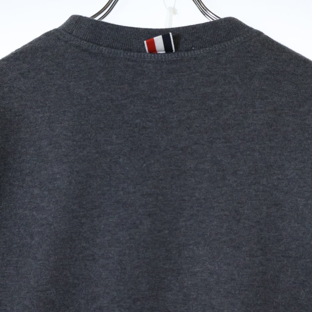 THOM BROWNE(トムブラウン) CLASSIC LOOPBACK 4-BAR MJT021H-00535-025 クルーネック 長袖トレーナー グレー
