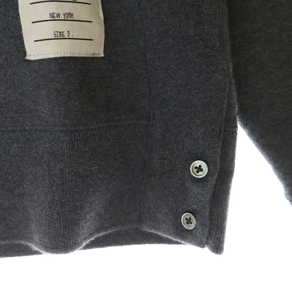 THOM BROWNE(トムブラウン) CLASSIC LOOPBACK 4-BAR MJT021H-00535-025 クルーネック 長袖トレーナー グレー