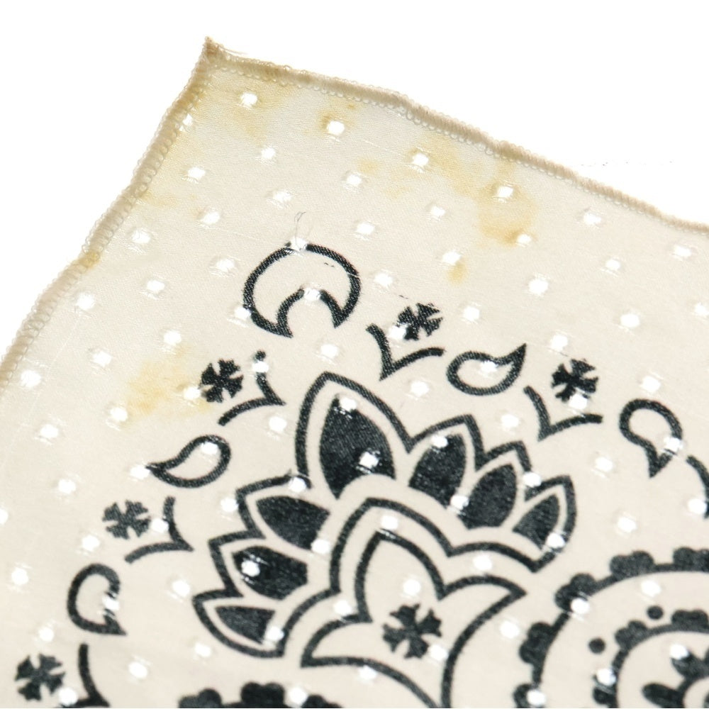 CHROME HEARTS(クロムハーツ) CH SCARF スカーフ バンダナプリントシルクスカーフ ホワイト
