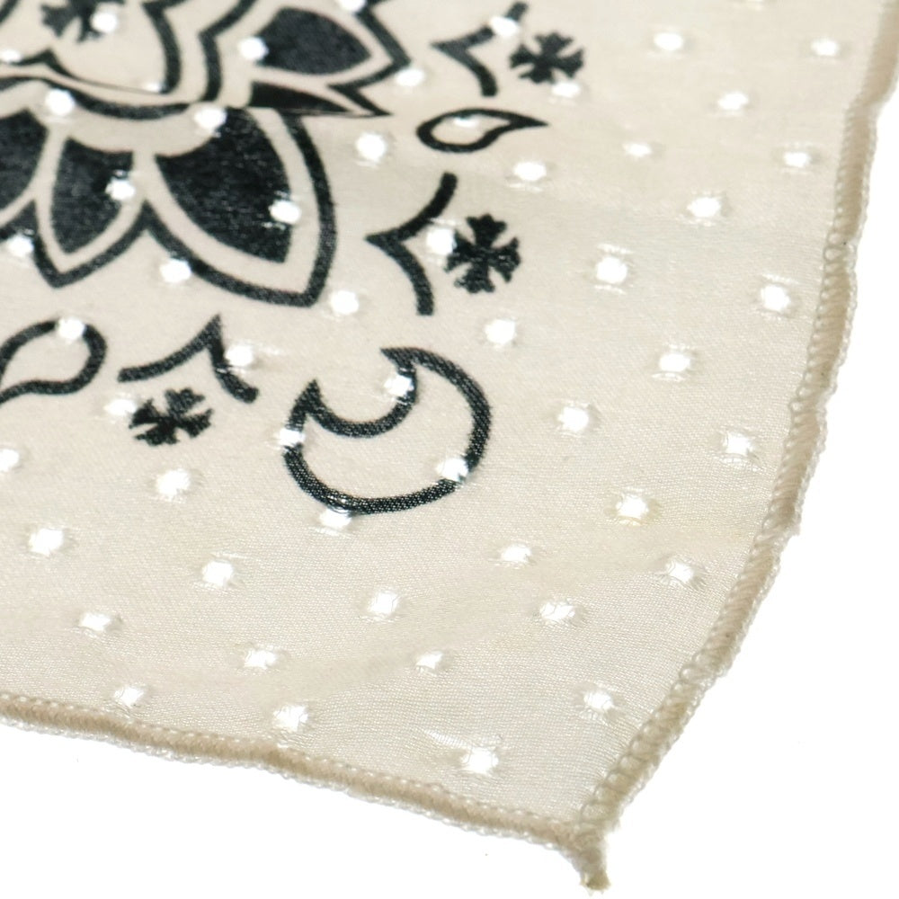 CHROME HEARTS(クロムハーツ) CH SCARF スカーフ バンダナプリントシルクスカーフ ホワイト