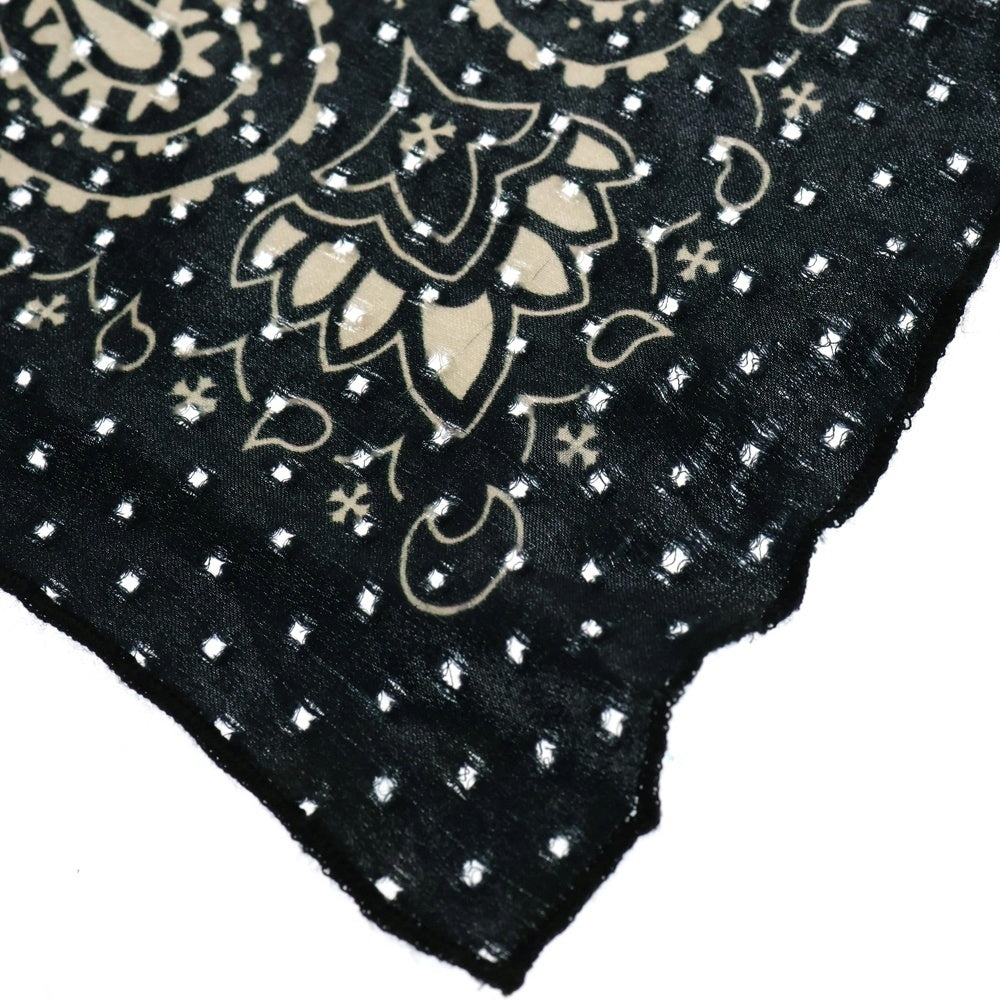 CHROME HEARTS(クロムハーツ) CH SCARF スカーフ フローラルクロス シルクスカーフ ブラック
