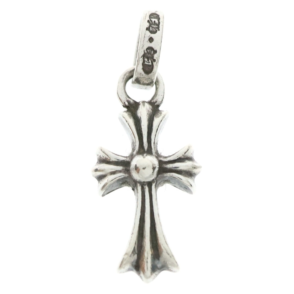 CHROME HEARTS(クロムハーツ) CRS BBYFAT P SAP B ベイビーファット PAVEブルーサファイア チャーム シルバーネックレストップ