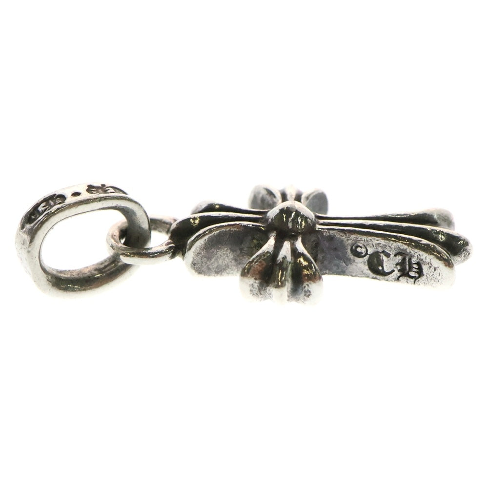 CHROME HEARTS(クロムハーツ) CRS BBYFAT P SAP B ベイビーファット PAVEブルーサファイア チャーム シルバーネックレストップ