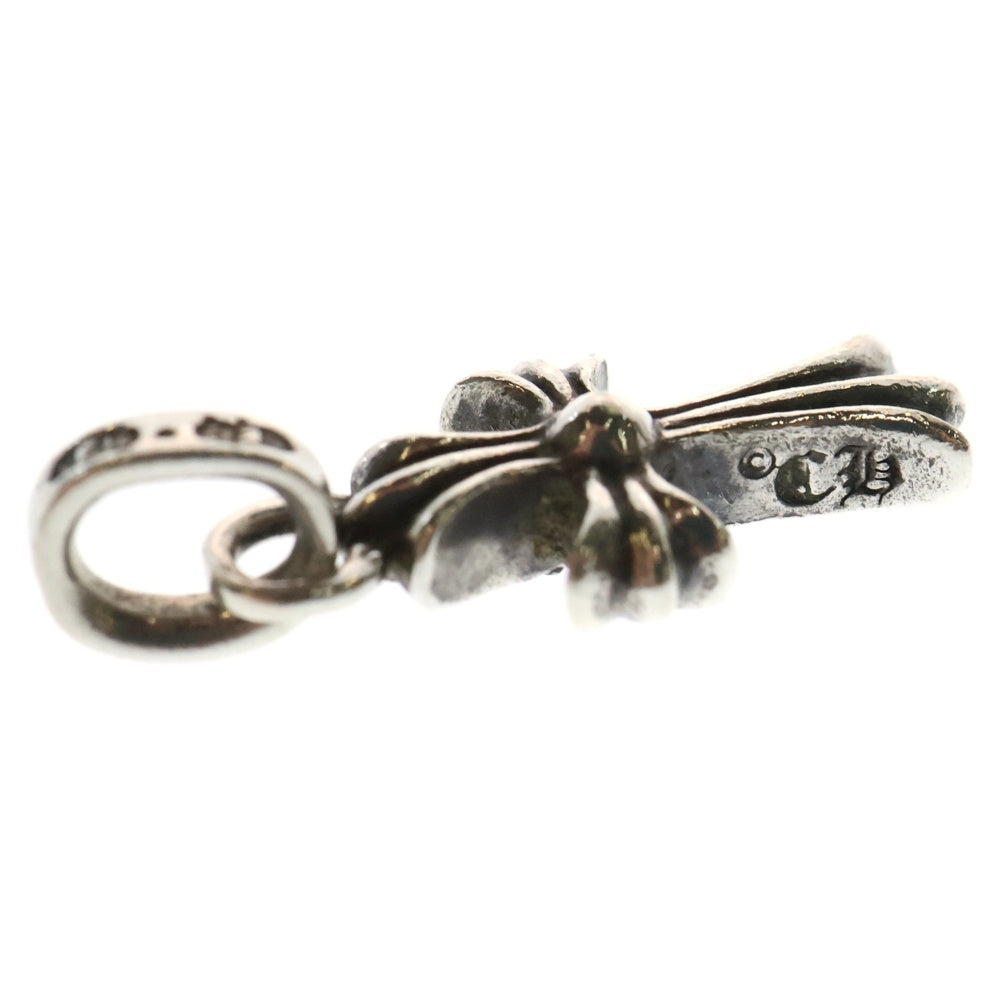 CHROME HEARTS(クロムハーツ) CRS BBYFAT P SAP B ベイビーファット PAVEブルーサファイア チャーム シルバーネックレストップ