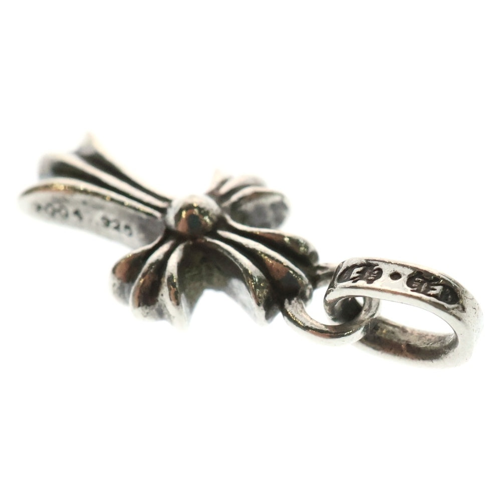 CHROME HEARTS(クロムハーツ) CRS BBYFAT P SAP B ベイビーファット PAVEブルーサファイア チャーム シルバーネックレストップ