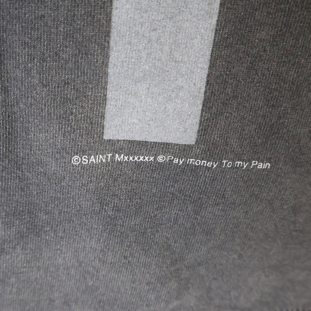 SAINT MICHAEL(セントマイケル) 24SS SM-YS8-0000-C49 ヴィンテージ加工STAY REALプリント半袖Tシャツ