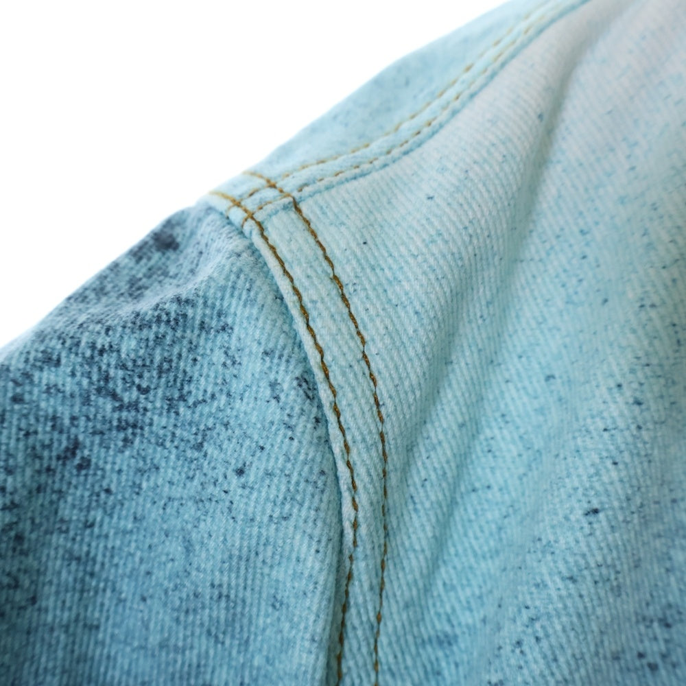 LOUIS VUITTON(ルイヴィトン) 23SS スプレーデニムジャケット ホワイト/ブルー RM231M U14 HOA10W