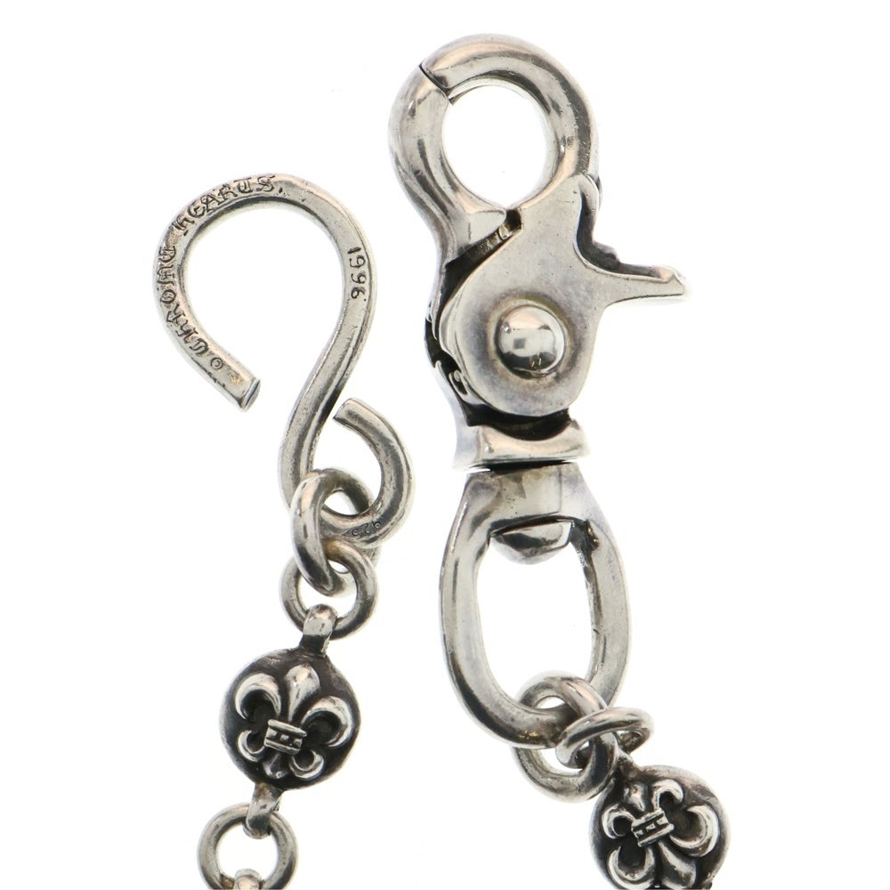 CHROME HEARTS(クロムハーツ) 2BALL LONG-S/1クリップロング#2 BSフレアボール ウォレットチェーン シルバー