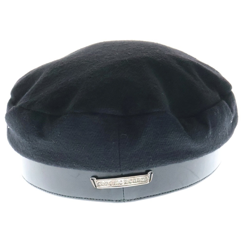 CHROME HEARTS(クロムハーツ) STABBIN CAPTAIN FBRC PLS CHプラス スタビンファブリック キャスケット 帽子 ブラック