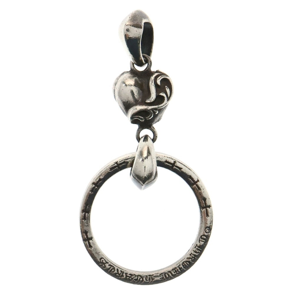 CHROME HEARTS(クロムハーツ) EWLP NTFL HEART ハート アイウェアループ ペンダントトップ シルバー BCA258