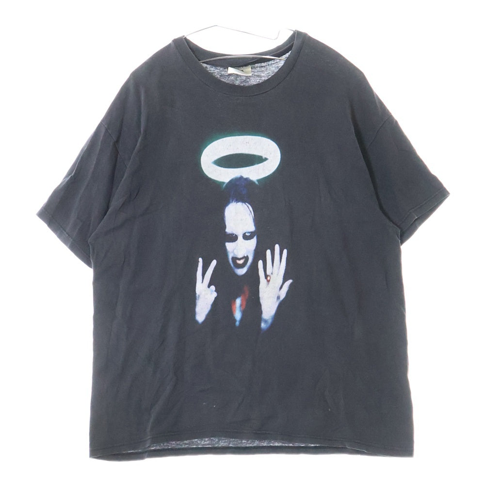VINTAGE(ヴィンテージ) Marilyn Manson middle fingers ss tee マリリンマンソン ミドルフィンガー 半袖クルーネックtシャツ ブラック