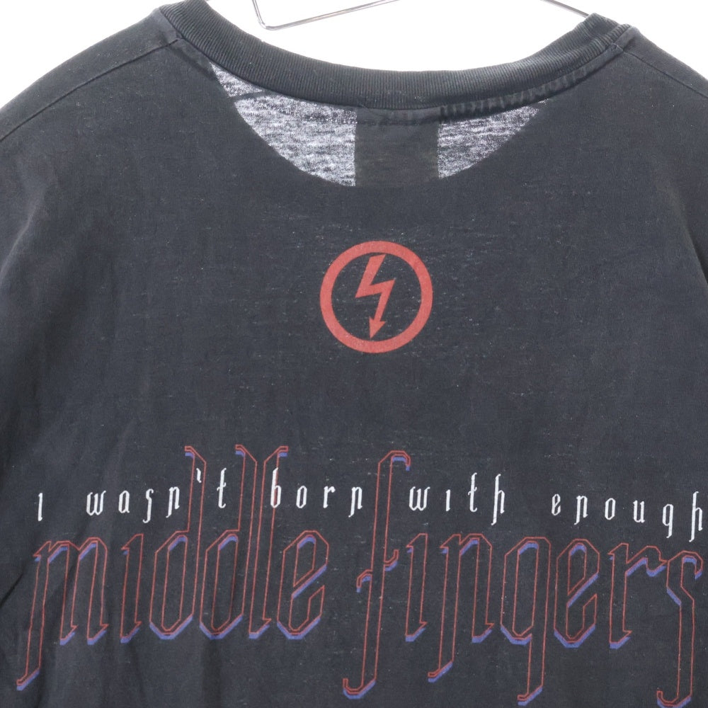 VINTAGE(ヴィンテージ) Marilyn Manson middle fingers ss tee マリリンマンソン ミドルフィンガー 半袖クルーネックtシャツ ブラック