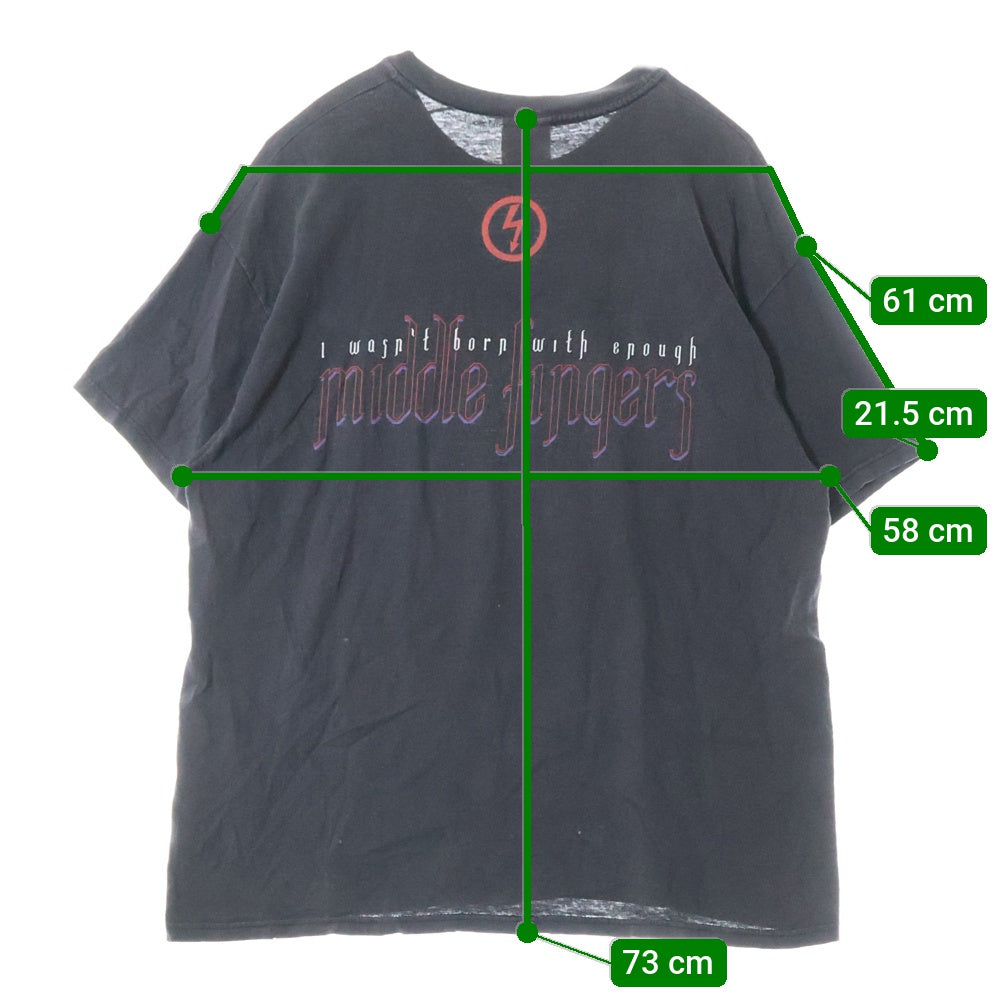 VINTAGE(ヴィンテージ) Marilyn Manson middle fingers ss tee マリリンマンソン ミドルフィンガー 半袖クルーネックtシャツ ブラック