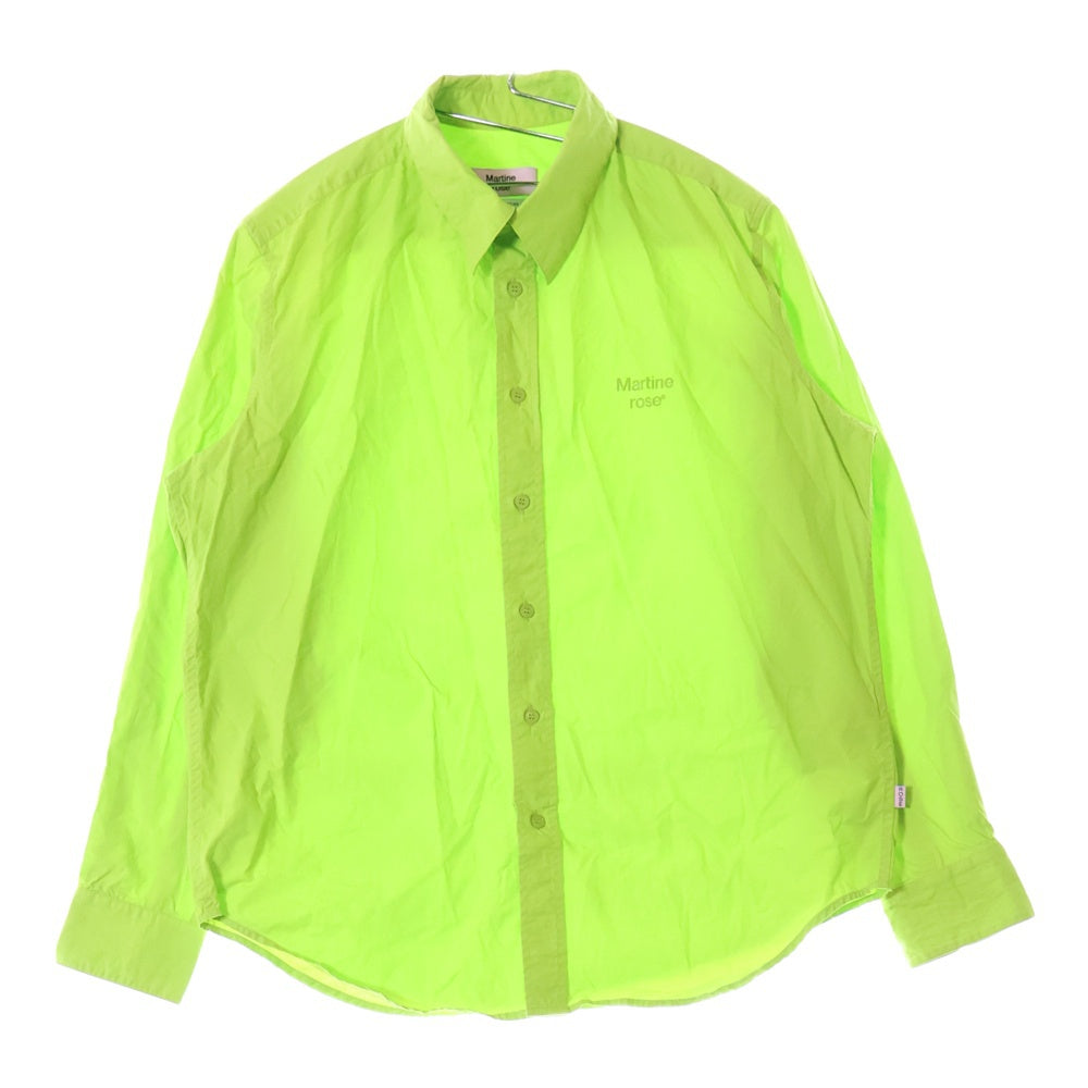MARTINE ROSE(マーティンローズ) CLASSIC LONGSL.SHIRT S10MR401P クラシック 長袖シャツ ライトグリーン