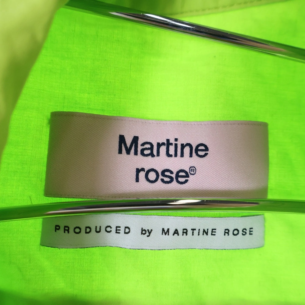 MARTINE ROSE(マーティンローズ) CLASSIC LONGSL.SHIRT S10MR401P クラシック 長袖シャツ ライトグリーン