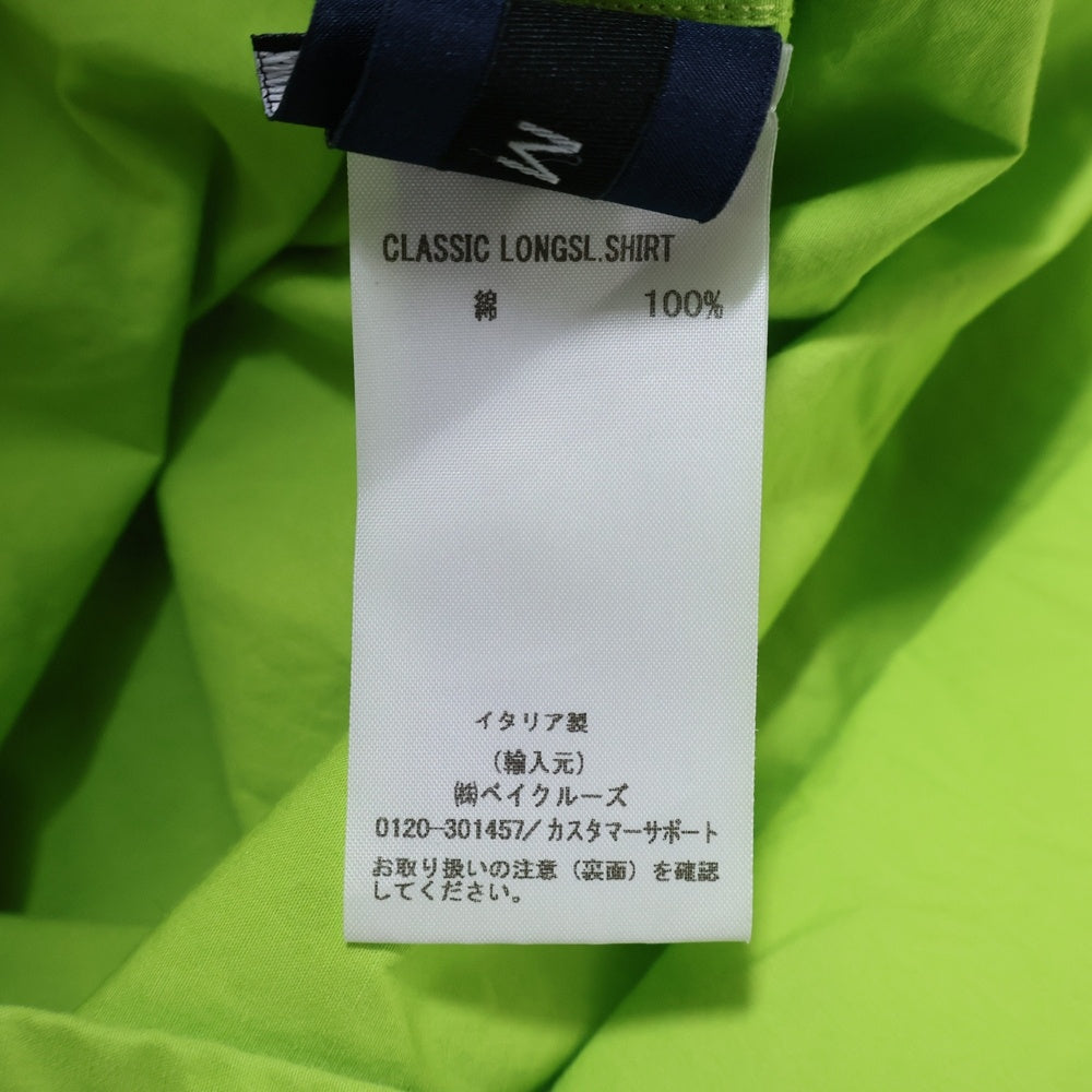 MARTINE ROSE(マーティンローズ) CLASSIC LONGSL.SHIRT S10MR401P クラシック 長袖シャツ ライトグリーン