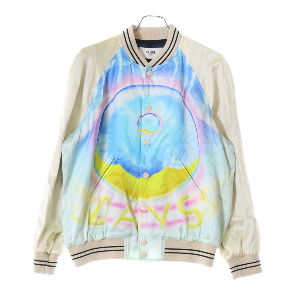 CELINE(セリーヌ) 22SS Teddy Jacket With Satin Artist Print サテン 