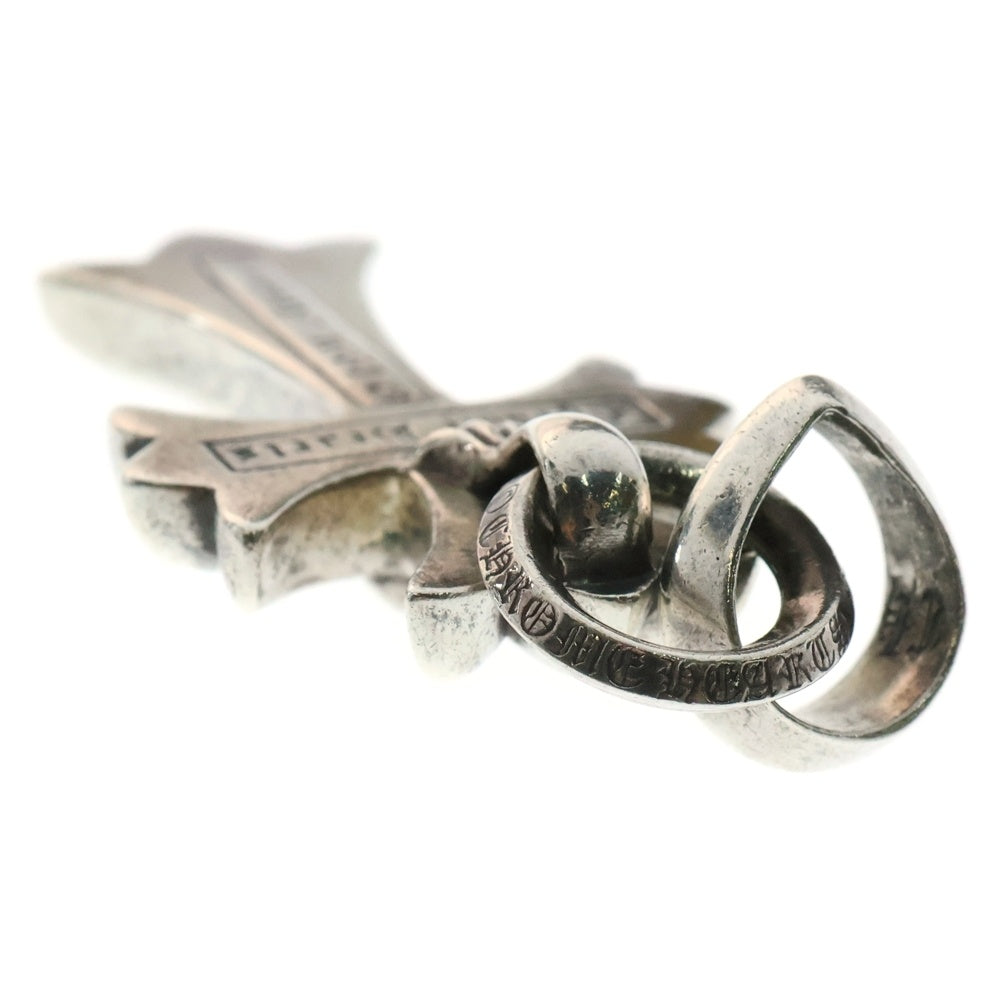 CHROME HEARTS(クロムハーツ) CH CRS SML W/BALE Wベイル スモールCHクロス ペンダントトップ シルバー BCA218