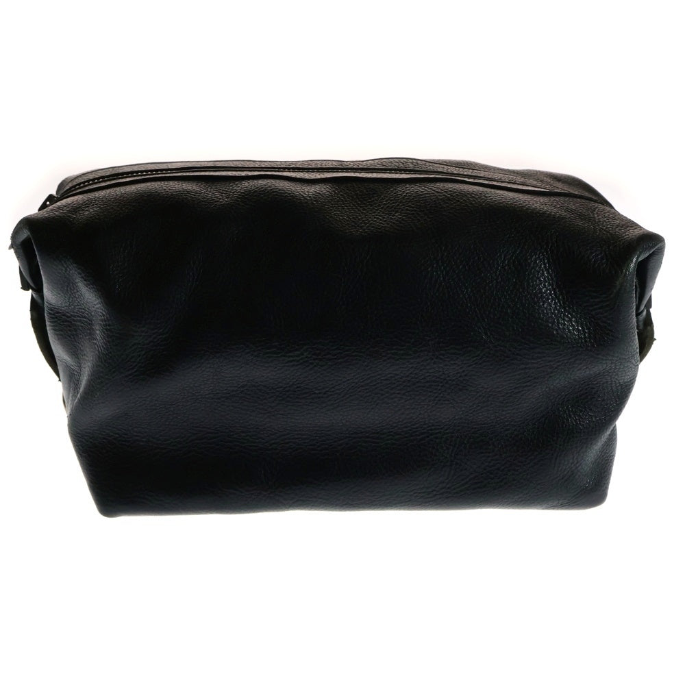 CHROME HEARTS(クロムハーツ) フレアパッチ ブラックレザシェービングバッグ ブラックレザー