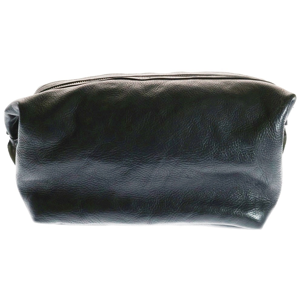 CHROME HEARTS(クロムハーツ) フレアパッチ ブラックレザシェービングバッグ ブラックレザー