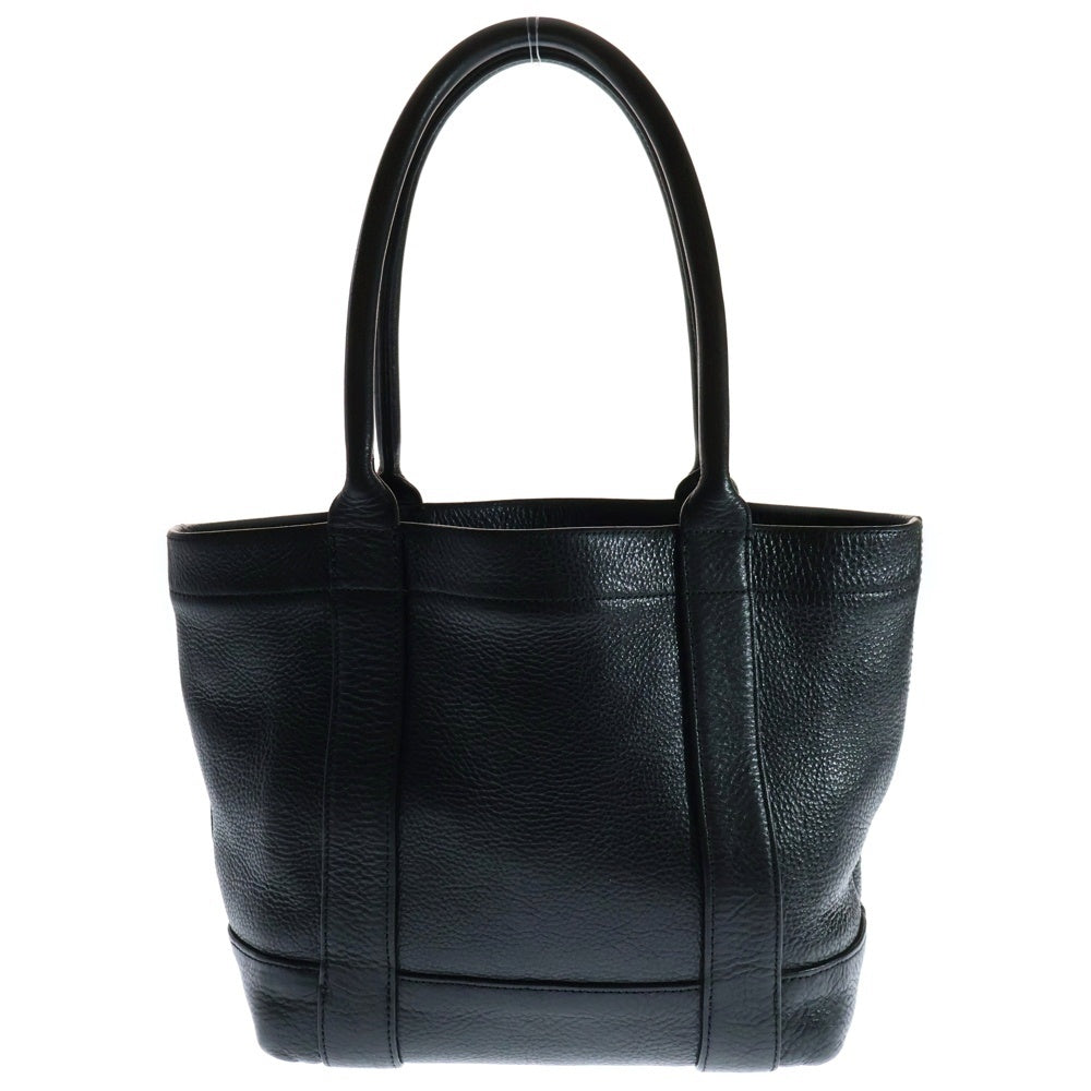 CHROME HEARTS(クロムハーツ) TOTE MINI トートミニ レザートートバッグ スクロールロゴプレート ブラック
