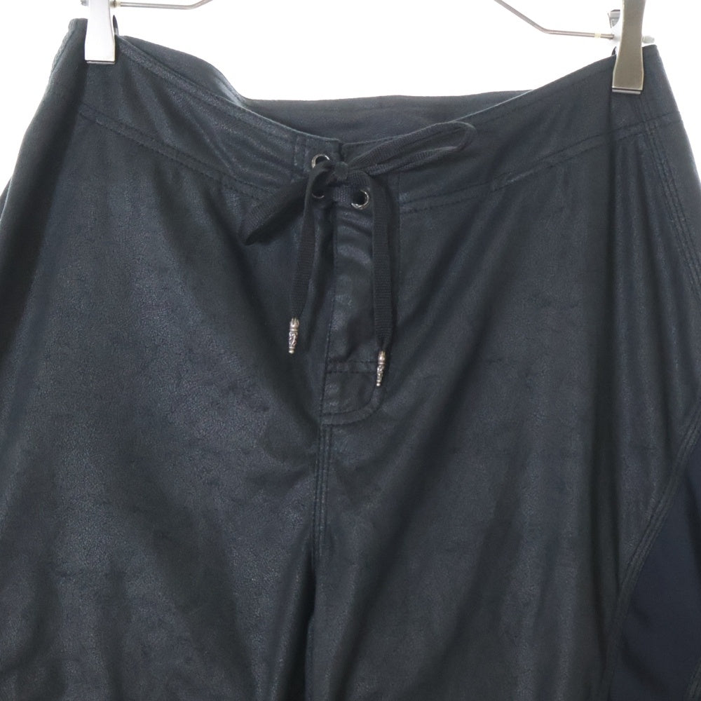 CHROME HEARTS(クロムハーツ) ZIP LAMB LEATHER CH PLS SHORTS ジップラムレザー CHプラス ショーツ ブラック