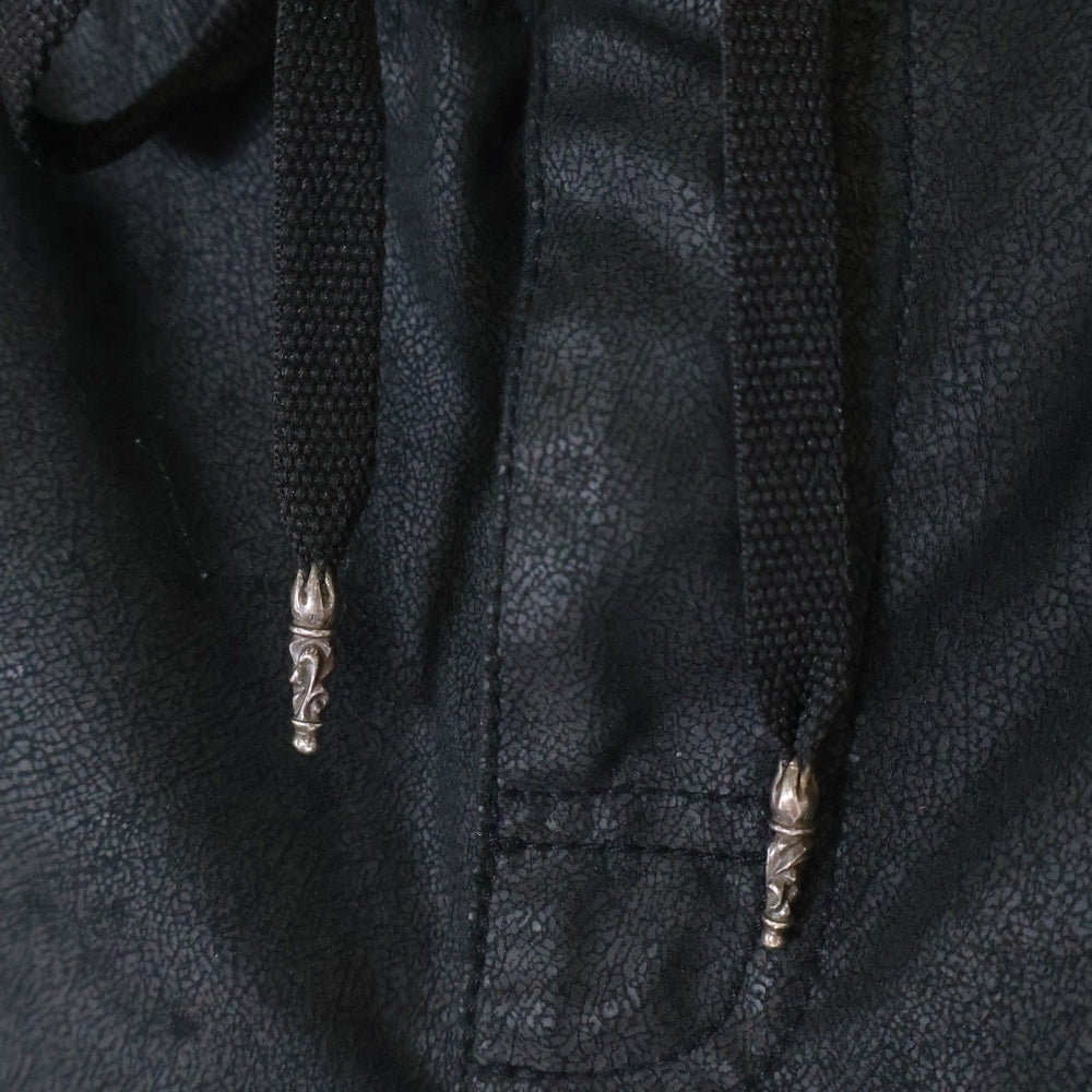 CHROME HEARTS(クロムハーツ) ZIP LAMB LEATHER CH PLS SHORTS ジップラムレザー CHプラス ショーツ ブラック