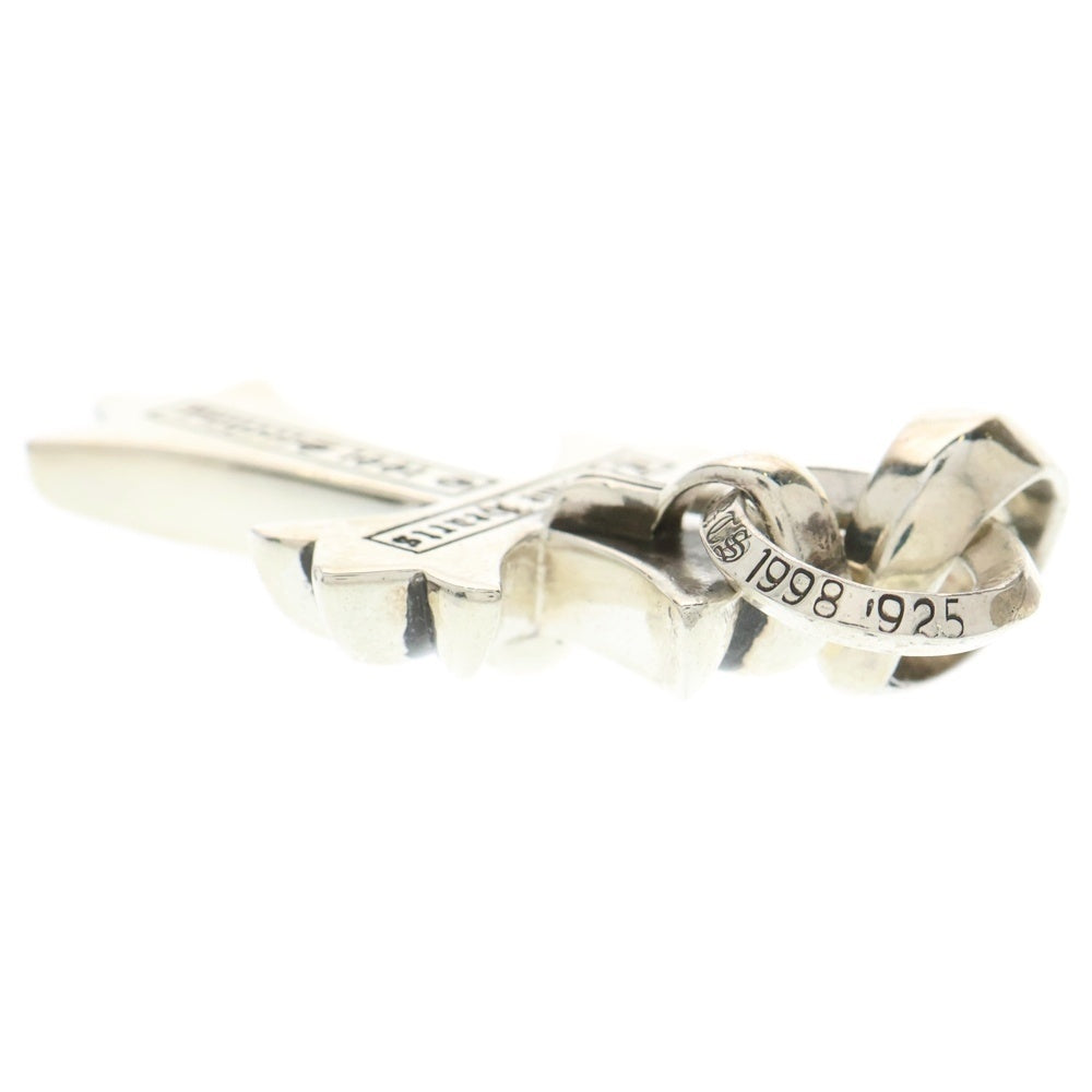 CHROME HEARTS(クロムハーツ) CH CRS SML W/BALE Wベイル スモールCHクロス ペンダントトップ シルバー BCA218